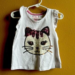 Little girls ruffle sleeve top